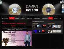 Tablet Screenshot of damianholecki.pl